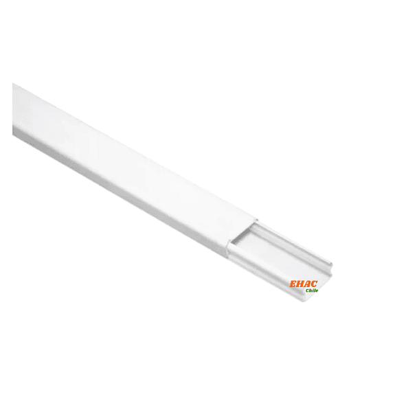 Canaleta para Cable Eléctrico PVC Blanca Estándar - Sin Adhesivo 20x10x2000mm 2