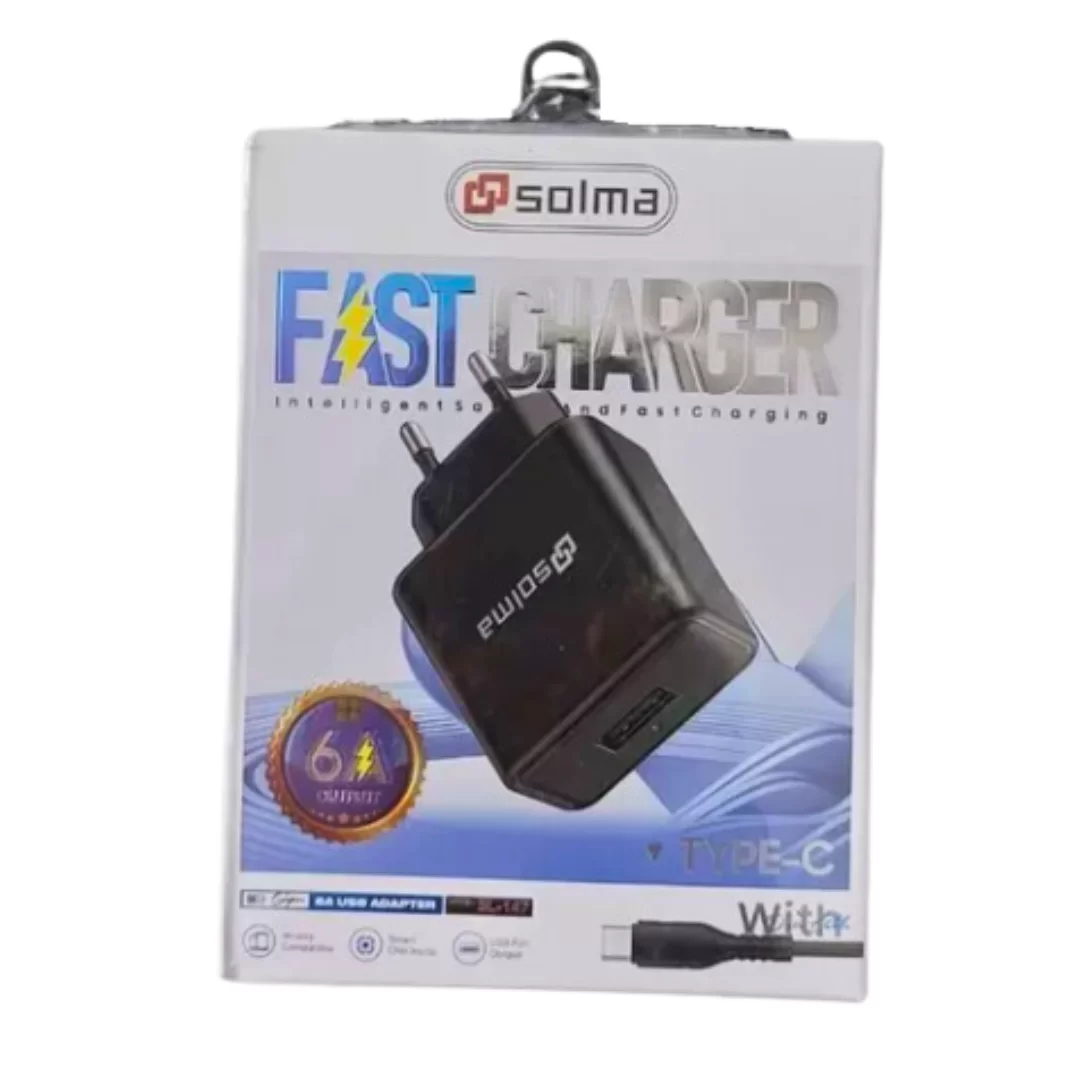 Carga Rápida Tipo C Solma USB 6A