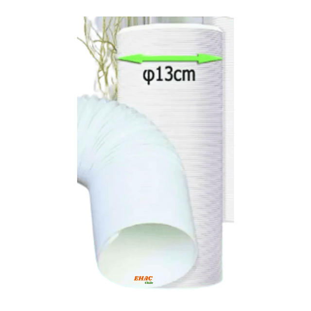 Tubo O Manga Aire Acondicionado 1.5mt/13cm/flexible C/alambre PVC