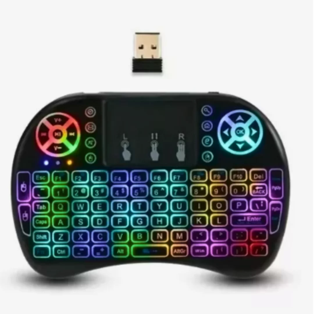 Teclado Y Raton Inalámbrico Recargable Mini Teclado Retroiluminado - Main Image