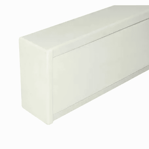 Tapa Final extremo Moldura 100x50mm Blanca 2