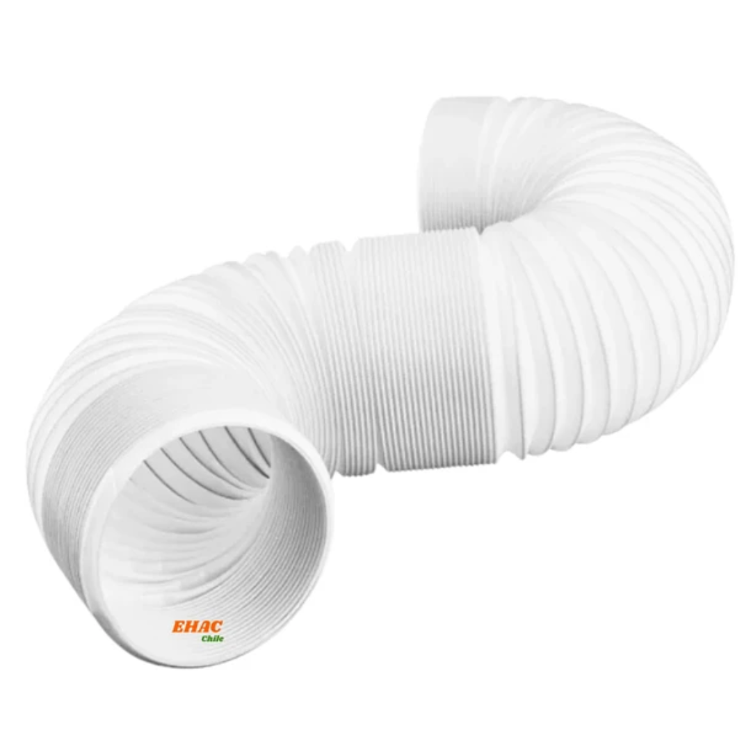 Tubo Ducto Flexible PVC con Alambre 15cm x 1.5mts para Aire Acondicionado