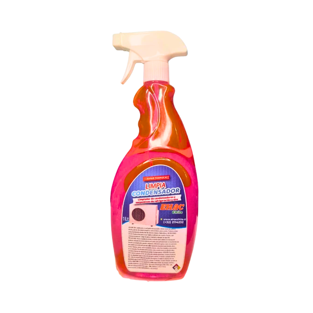 Limpiador Condensador Aire Acondicionado. 1 lts. Marca EHAC CHILE