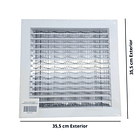 Rejillas Aire Acondicionado Extracción o Retorno Aluminio 30x30cm con Regulador de Caudal  2