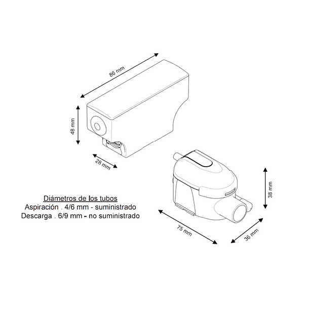Bomba de Condensado flowatch Silence Siccom 9000 a 12000 btu 4