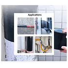 Cinta Adhesiva PVC Multiuso Impermeable 50 Mt Negra Industrial 3