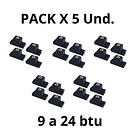 Pack 5 Soporte Aire Acondicionado 9000 A 24000 Btu Piso Goma 1