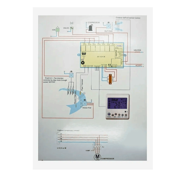 Tarjeta Control Para Aire Acondicionado Universal Qd-u12a 3