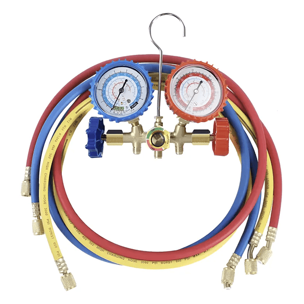 Manifold Arbol De Carga R134a - R404a - R22 - 410a 1