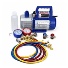 Kit Emprende Bomba de Vacío + Manifold + kit Acople alta y baja 1