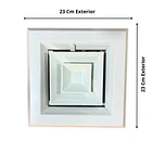 Rejilla Difusor Inyección Aire Acondicionado 15x15cm Con Regulador Caudal 2