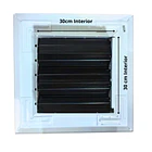 Rejilla Difusor Inyección Aire Acondicionado 30x30cm Con Regulador Caudal 3