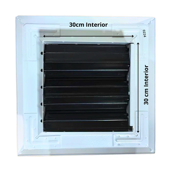 Rejilla Difusor Inyección Aire Acondicionado 30x30cm Con Regulador Caudal 3