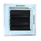 Rejilla Difusor Inyección Aire Acondicionado 25x25cm Con Regulador Caudal 3