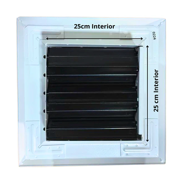 Rejilla Difusor Inyección Aire Acondicionado 25x25cm Con Regulador Caudal 3