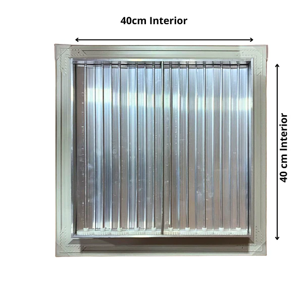 Difusor de Aire 40x40 cm con Damper Templador 4 Vías 3