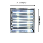 Rejillas Extracción o Retorno Aluminio 31x31cm con Regulador de Caudal 3