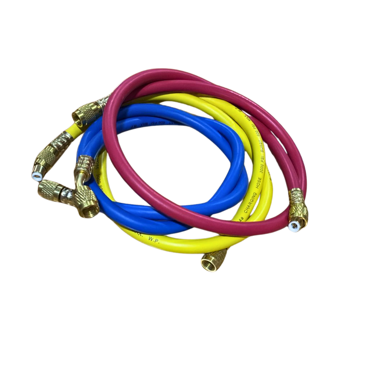 Mangueras para manifold o Arbol de Carga R134a, R22, 90cm 300PSI Manometro