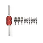 Set Núcleo Pepas para Válvulas HVAC Con Herramienta Pack 10 Pcs 1