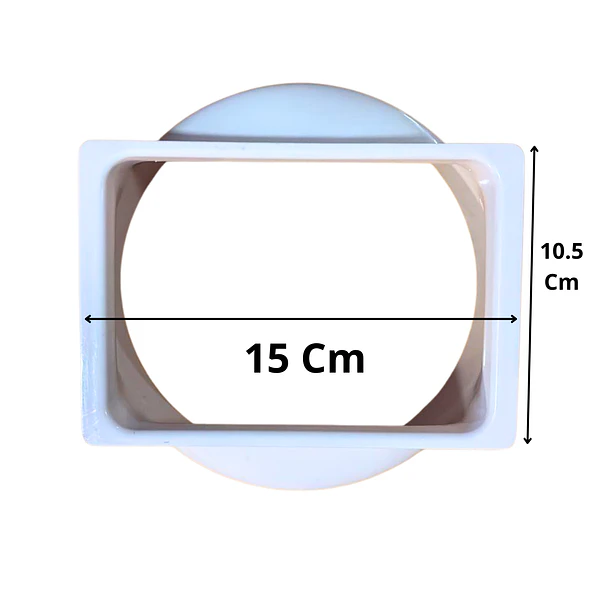 Conector terminal tubo Aire Acondicionado 150mm Portátil  3