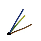 cable cordón eléctrico 3x1 mm2  1 mt negro 3