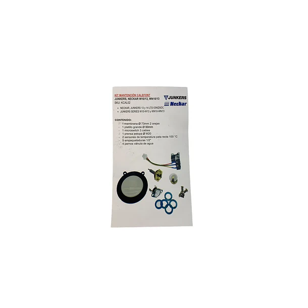 Kit Mantención Calefont Junkers y Neckar W10-W13 / WN10-WN13