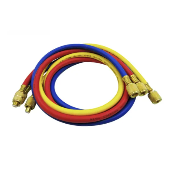 Juego de 3 Mangueras para Manifold R134a R12 R22 R502 de 180 cm