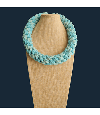 Collar ajustable modelo 1 - Celeste degrade