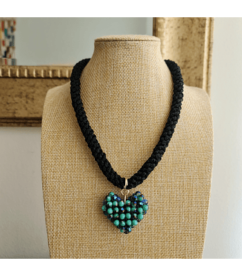 Collar Matilde - Azul verdoso