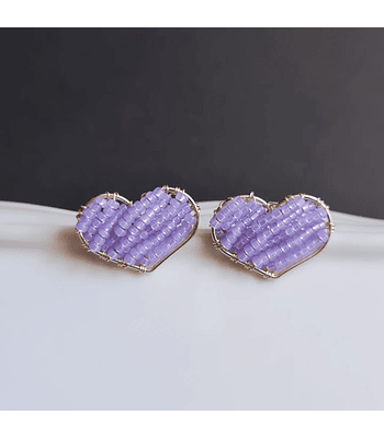 Topitos corazon - Lila