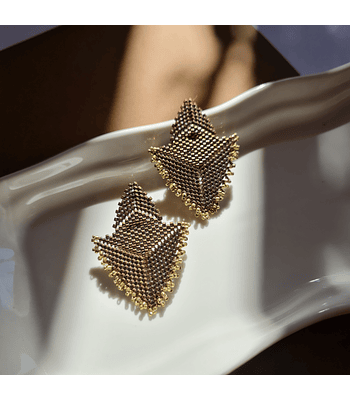 Maxi triángulos - Bronce/dorado