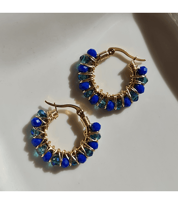 Argollas Mary - Azul