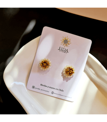 Mini topitos - Dorado/blanco tornasol