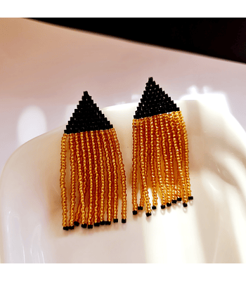 Emma Flecos - Negro/Dorado