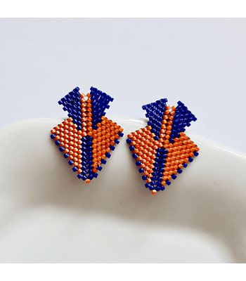 Mini Mini Lucila - Naranjo/azulrey