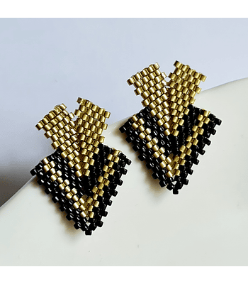 Mini Mini Lucila - Dorado con negro