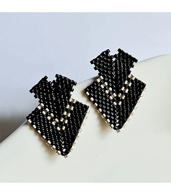 Mini Mini Lucila - Negro con plateado