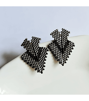 Mini Mini Lucila - Gris metal con negro