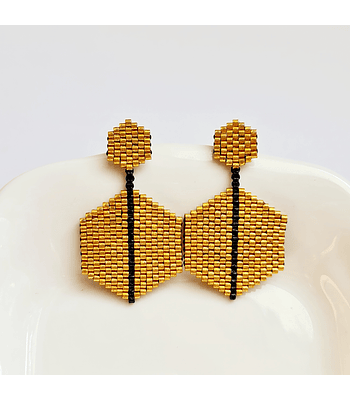 Aros Catalina - Dorado