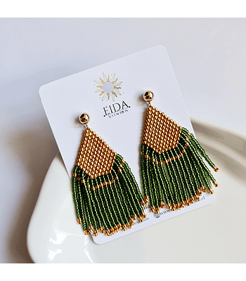 Elisa Flecos - Verde/Dorado
