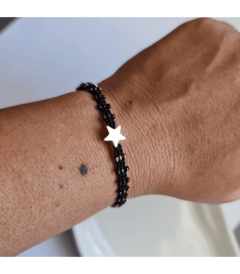 Estrellita - Dorado/Negro