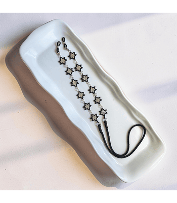 Estrellas - Plateado/Negro