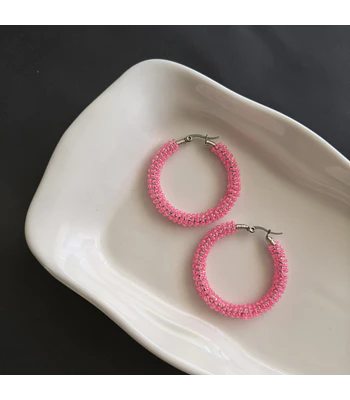 Maxi Argollas - Rosado fluor