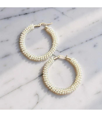 Maxi Argollas - Blanco perla