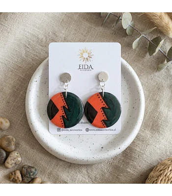 Aros Etnica - Negro/rojo/verde