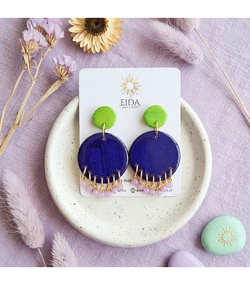 Aros Isidora - Morado/verde