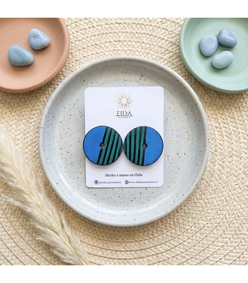 Topos Circulos - Azul/Verde