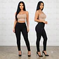Leggings Casual Moldeador 6 botones Eii Melanye- Tiro Alto - Miniatura 1