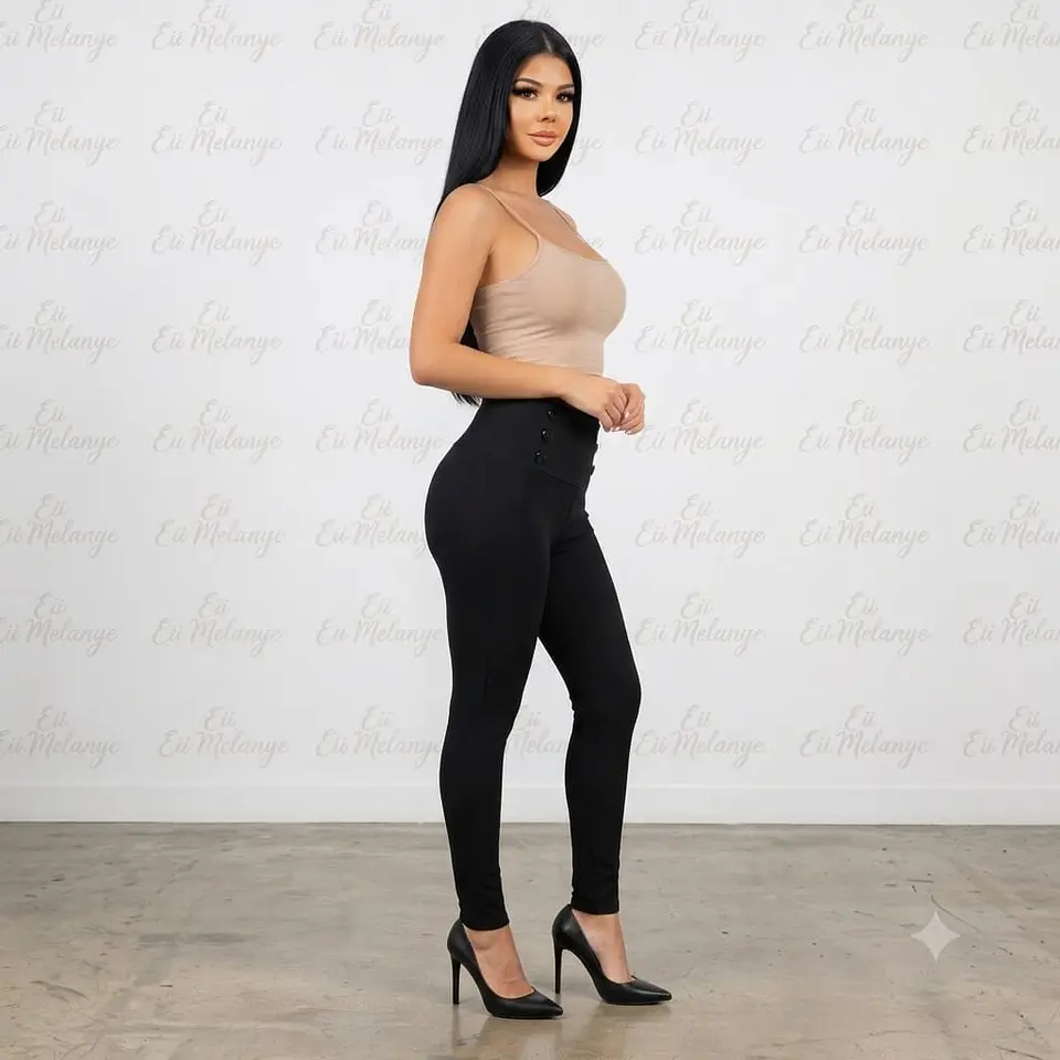 Leggings Casual Moldeador 6 botones Eii Melanye- Tiro Alto 2