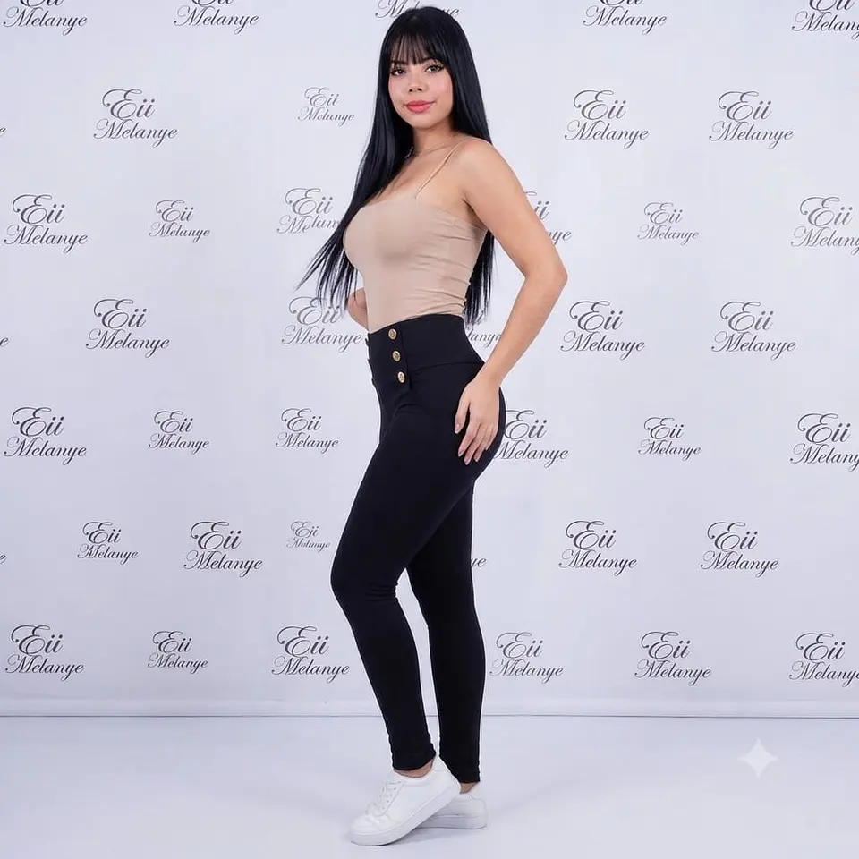 Leggings Casual Moldeador 6 botones Eii Melanye- Tiro Alto 3